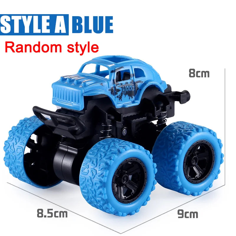 Pull Back Toy Car Inertial Rotation Car Four-wheel Drive Off-road Vehicle SUV Racing Power Car Children's Toy CarGift Quick Pick Grocers